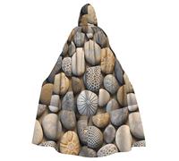 YYHWHJDE Petoskey Cape à capuche pour adulte Motif pierre Halloween pour diverses fêtes et carnaval