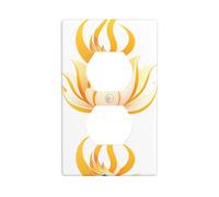 YYHWHJDE Phoenix on The Lotus Pattern Panneau mural décoratif pour zones résidentielles et commerciales 11,4 x 7 cm