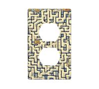 YYHWHJDE Plaque murale à double prise murale en forme de carte au trésor - Résistante aux chocs et durable - 11,4 x 7 cm