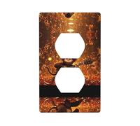 YYHWHJDE Plaque murale double prise murale avec motif de singe - Résistante aux chocs et durable - 11,4 x 7 cm