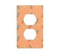 YYHWHJDE Plaque murale double prise murale en forme de petit cône - Résistante aux chocs et durable - 11,4 x 7 cm