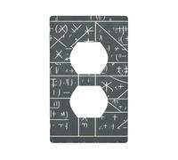 YYHWHJDE Plaque murale double prise murale pour mathématiques Geek Calculus Picture - Résistante aux chocs et durable - 11,4 x 7 cm