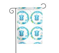 YYHWHJDE Please go to the lovely zoo Pattern Garden Flag Pole Outdoor Courtyard Decoration Fashion 30,5 x 45,7 cm