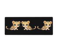 YYHWHJDE Poor Little Leopard Tapis de souris extra large 30,5 x 80 cm pour l'apprentissage des jeux au bureau