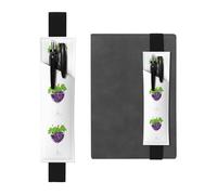 YYHWHJDE Porte-stylo en cuir noir avec bande élastique réglable 21,1 à 4,6 cm Compatible avec la plupart des ordinateurs portables