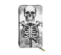 YYHWHJDE Portefeuille long en cuir à motif de fille Goth Beauty conçu pour les filles et les femmes tendance, élégant et personnalisé 19 x 10,5 cm, noir, taille unique, Noir , Taille unique