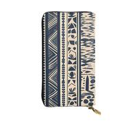 YYHWHJDE Portefeuille long en cuir avec illustration des peuples africains, conçu pour les filles et les femmes tendance, élégant et personnalisé, 19 x 10,5 cm, noir, taille unique, Noir , Taille