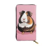YYHWHJDE Portefeuille long en cuir avec image de cochons d'Inde et cupcakes Conçu pour les filles et les femmes tendance élégant et personnalisé 19 x 10,5 cm, noir, taille unique, Noir , Taille unique