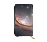 YYHWHJDE Portefeuille long en cuir avec imprimé constellation Star Clusters Galaxies Conçu pour les filles et les femmes tendance, élégant et personnalisé 19 x 10,5 cm, noir, taille unique, Noir ,
