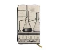 YYHWHJDE Portefeuille long en cuir de qualité avec imprimé chimie pour filles et femmes 19 x 10,5 cm, Noir , Taille unique