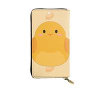 YYHWHJDE Portefeuille long en cuir de qualité avec imprimé poussin de dessin animé, conçu pour les filles et les femmes, élégant 19 x 10,5 cm, Noir , Taille unique