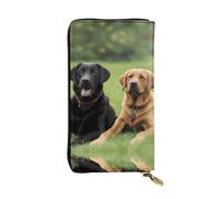YYHWHJDE Portefeuille long en cuir de qualité imprimé labrador retriever pour filles et femmes 19 x 10,5 cm, Noir , Taille unique