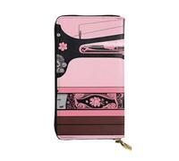 YYHWHJDE Portefeuille vintage en cuir de qualité supérieure pour filles et femmes - Rose - 19 x 10,5 cm, Noir , Taille unique