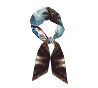 YYHWHJDE Porto Rico Papier peint Drapeau Motif Foulard Mode Femme Convient comme écharpes, foulards, bandeaux, bandeaux, bandeaux