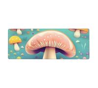 YYHWHJDE Pretty Little Mushrooms Tapis de souris extra large antidérapant pour clavier de jeu et bureau d'ordinateur Version épaisse 30,5 x 80 cm