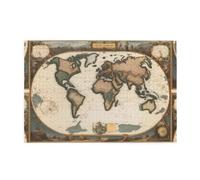 Yyhwhjde Puzzle de 1 000 pièces Carte du monde éducative intellectuelle en bois Puzzle amusant pour soulager le stress