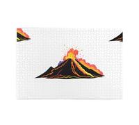 Yyhwhjde Puzzle de 1 000 pièces - Image colorée du volcan - Puzzles éducatifs intellectuels en bois - Puzzles amusants pour soulager le stress