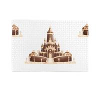 Yyhwhjde Puzzle de 1 000 pièces - Image du palais du chocolat - Puzzles éducatifs intellectuels en bois - Puzzles amusants pour soulager le stress