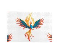 Yyhwhjde Puzzle de 1 000 pièces - Image élégante du phénix - Puzzles éducatifs intellectuels en bois - Puzzles amusants pour soulager le stress