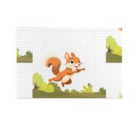 Yyhwhjde Puzzle de 1 000 pièces - Image intelligente du petit écureuil - Puzzles éducatifs intellectuels en bois - Puzzles amusants pour soulager le stress