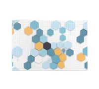 Yyhwhjde Puzzle de 1 000 pièces Motif géométrique en nid d'abeille - Puzzles éducatifs intellectuels en bois - Puzzles amusants pour soulager le stress