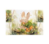 Yyhwhjde Puzzle de 1 000 pièces Yyhwhjde A Little Wallaby tirant Radis Image éducative en bois pour soulager le stress