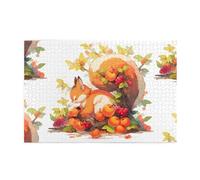 Yyhwhjde Puzzle de 1 000 pièces Yyhwhjde Écureuil volant des fruits - Puzzles éducatifs intellectuels en bois - Puzzles amusants pour soulager le stress