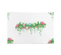 Yyhwhjde Puzzle de 1 000 pièces Yyhwhjde Fleur de vigne sur les avant-toits - Puzzles éducatifs en bois - Puzzles amusants pour soulager le stress