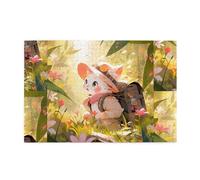 Yyhwhjde Puzzle de 1000 pièces Yyhwhjde Adventure Kitten Image éducative intellectuelle en bois Puzzles amusants pour soulager le stress