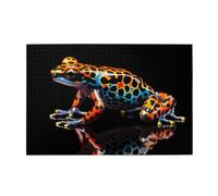 Yyhwhjde Puzzle de 1000 pièces Yyhwhjde Imprimé grenouille d'arbre à pois Puzzles éducatifs intellectuels en bois, puzzles amusants, jeu anti-stress
