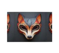 Yyhwhjde Puzzle de 1000 pièces Yyhwhjde Masque de renard rétro en bois de qualité pour adultes et enfants, puzzles amusants pour soulager le stress