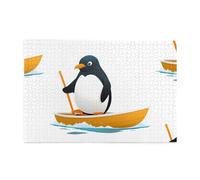 Yyhwhjde Puzzle de 1000 pièces Yyhwhjde Pingouin coquin Image de marin éducatif en bois Puzzle amusant pour soulager le stress