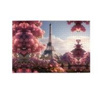 Yyhwhjde Puzzle de 1000 pièces Yyhwhjde Tour Eiffel en bois éducatif intellectuel pour soulager le stress