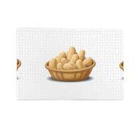 Yyhwhjde Puzzles de 1000 pièces Yyhwhjde Good Things Peanuts in The Basket Imprimés Puzzle en bois de qualité pour adultes et enfants, puzzles amusants pour soulager le stress