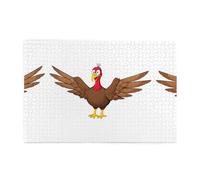 Yyhwhjde Puzzles de 1000 pièces Yyhwhjde Turquie déployant ses ailes Imprimés Puzzles éducatifs intellectuels en bois, puzzles amusants, jeu anti-stress