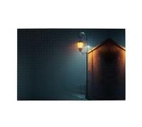 Yyhwhjde Puzzles1000 pièces Yyhwhjde Street Lights in The Evening Prints Puzzles éducatifs intellectuels en bois, puzzles amusants, jeu anti-stress