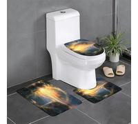 YYHWHJDE Rainbow Bridge Over The Canyon Prints Lot de 3 tapis de sol antidérapants (61 x 40,6 cm) pour toilettes, meuble-lavabo et toilettes, facile à nettoyer