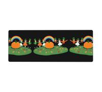 YYHWHJDE Rainbow Meets St Patrick Tapis de souris extra large Forte adhérence, durable, bord de verrouillage précis 30,5 x 80 cm