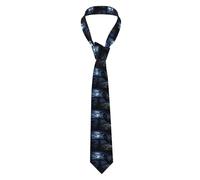 YYHWHJDE Raven in the Night Prints Cravate de style classique pour homme Convient pour les vacances et le travail
