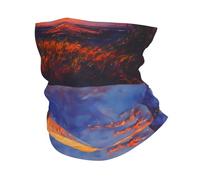 YYHWHJDE Regardez les champs et le coucher du soleil Picture Outdoor multifonctionnel foulard de sport respirant absorbant la transpiration convient aux hommes et aux femmes