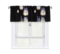YYHWHJDE Rideau imprimé Happy Dabai Family avec tringle courte, 137,2 x 45,7 cm pour fenêtres, cuisine, salle de bain, buanderie et studio, avec filtre de lumière