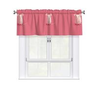 YYHWHJDE Rideaux courts avec tringle à cantonnière 137,2 x 45,7 cm Motif La petite souris qui a fait une erreur pour cuisine, salle de bain, chambre à coucher, studio, s'adapte à la plupart des