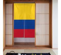 YYHWHJDE Rideaux imprimés drapeau de la Colombie en deux pièces 86,4 x 142,2 cm rideaux en tissu séparateurs de pièce à suspendre entre les pièces, aux portes