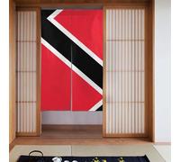 YYHWHJDE Rideaux imprimés drapeau de Trinité-et-Tobago en deux pièces 86,4 x 142,2 cm, rideaux en tissu, séparateurs de pièce à suspendre entre les pièces, aux portes