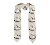 YYHWHJDE Ruban châle aplati pour remise de diplôme avec joli petit cygne - Étole en satin pour cérémonie de remise de diplôme, cadeau pour fils, filles, amis et sœurs, coin pointu, Taille unique