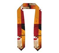 YYHWHJDE Ruban de châle aplati vintage en bois avec motif drapeau du Maryland - Étole en satin pour cérémonie de remise de diplôme, cadeau pour fils, filles, amis et sœurs, Aplati, Taille unique