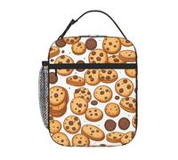 YYHWHJDE Sac à déjeuner isotherme portable pour biscuits, nourriture, pépites de chocolat, biscuits, sac à déjeuner réutilisable, durable, pour homme et femme, facile à transporter