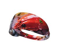 YYHWHJDE Seafood Bandeau de sport en gros plan pour femme Résistant à la transpiration Bande élastique d'été