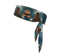 YYHWHJDE Seal Pup in Water Foulard de sport, absorbant la transpiration et respirant, bandeau de mouvement, foulard double face