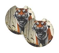 Yyhwhjde Serious Tiger Lot de 2 porte-gobelets pour intérieur de voiture imperméables et rapides pour voitures, camions, SUV et navires